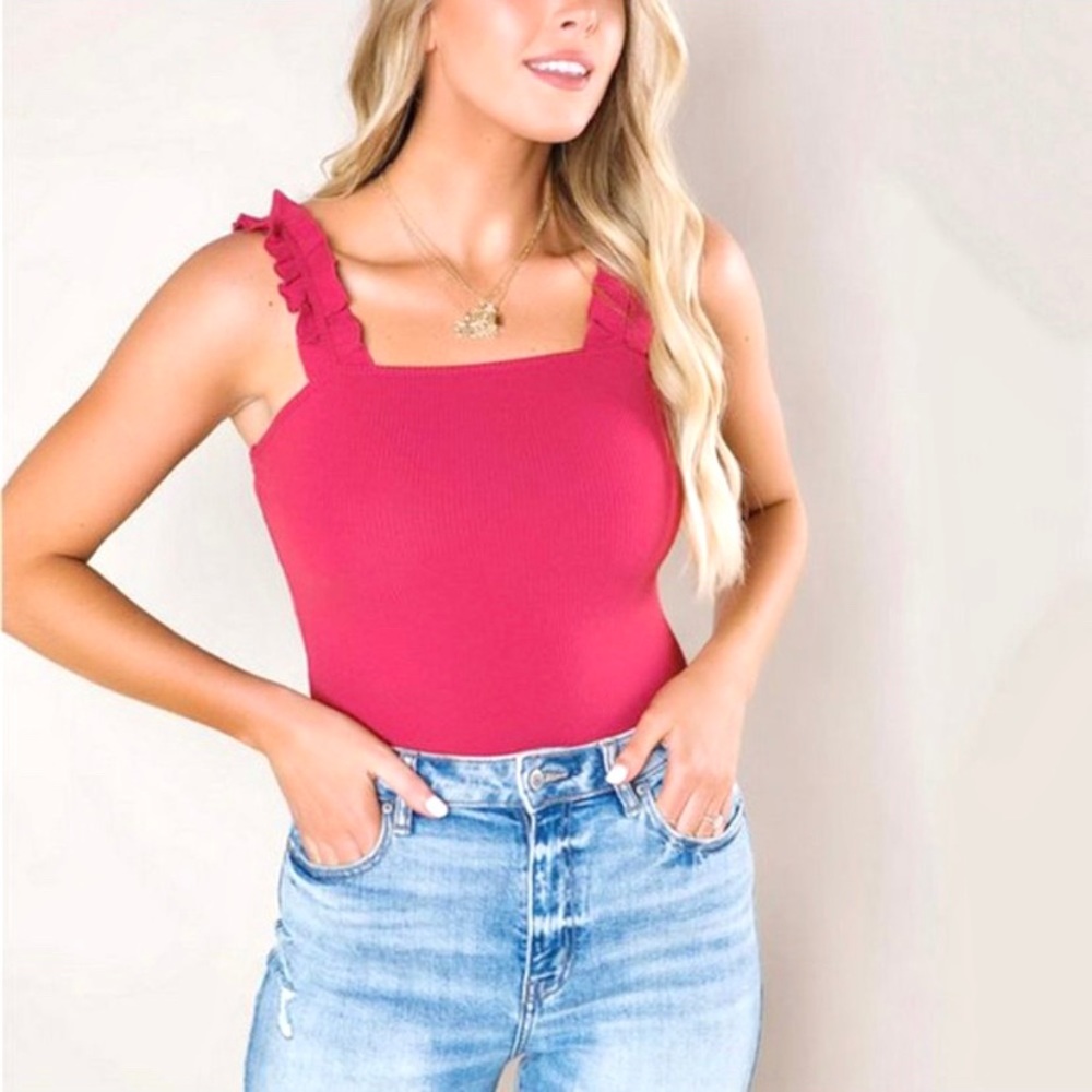 Ruffle Sleeve Bodysuit
